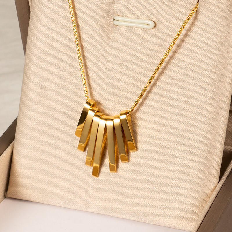 Ultra Modern Roman Necklace | 18K PVD Gold Plated - For Women | Includes: Necklace