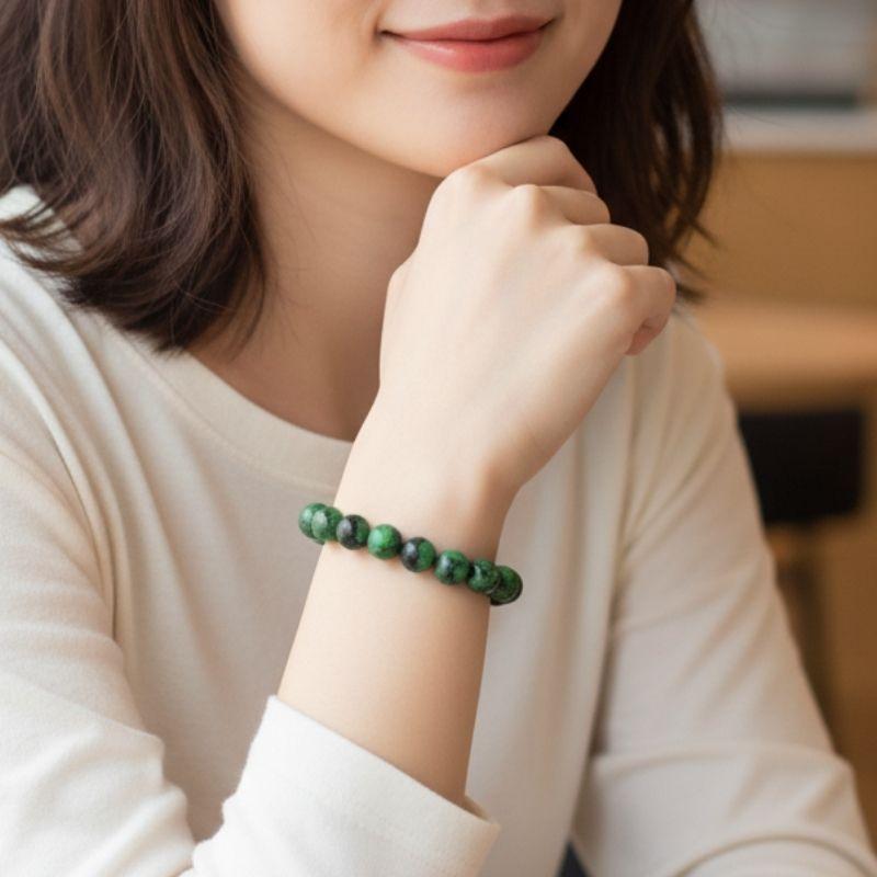 Healing Bracelet | Green Agate - For Unisex | Includes: Bracelet