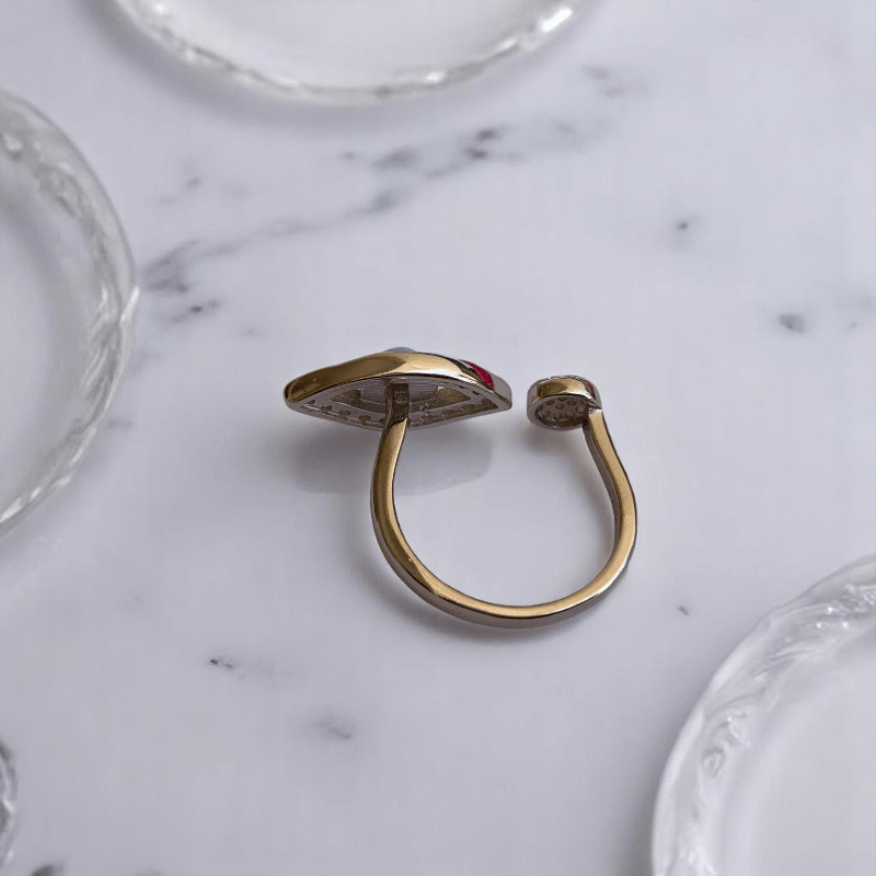 Protective Evil Eye Ring | 925 Silver & Zircon - For Women | Includes: Ring