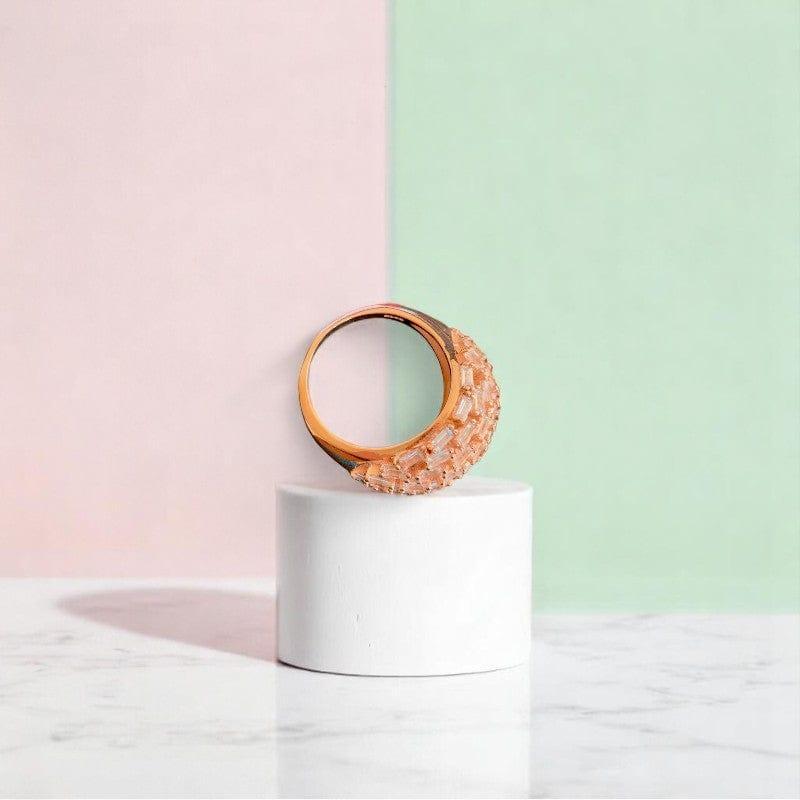 Garden Glow Ring | 925 Silver & Rose Gold Plating - For Women | Includes: Ring