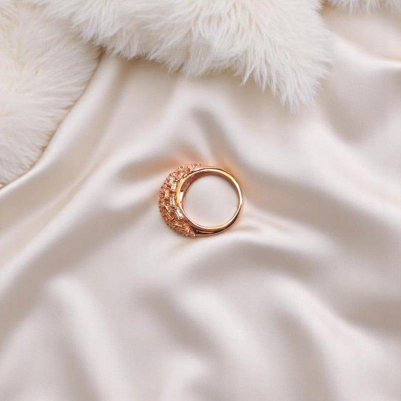 Garden Glow Ring | 925 Silver & Rose Gold Plating - For Women | Includes: Ring