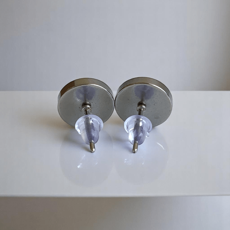 Starlit Night Studs | Blue Sandstone & Silver PVD Plated - For Women | Includes: Earrings