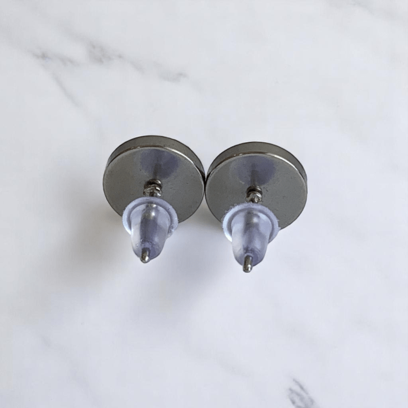 Ember Spark Studs | Carnelian & Silver PVD Plated - For Women | Includes: Earrings