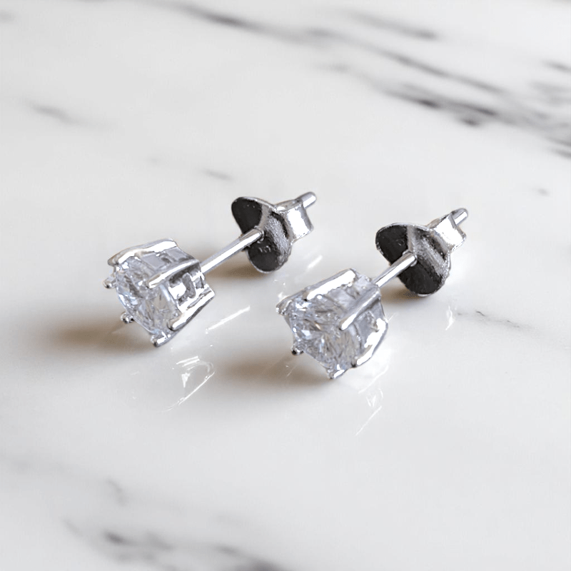 Timeless Shine Earrings | 925 Silver & Zircon - For Women | Includes: Earrings