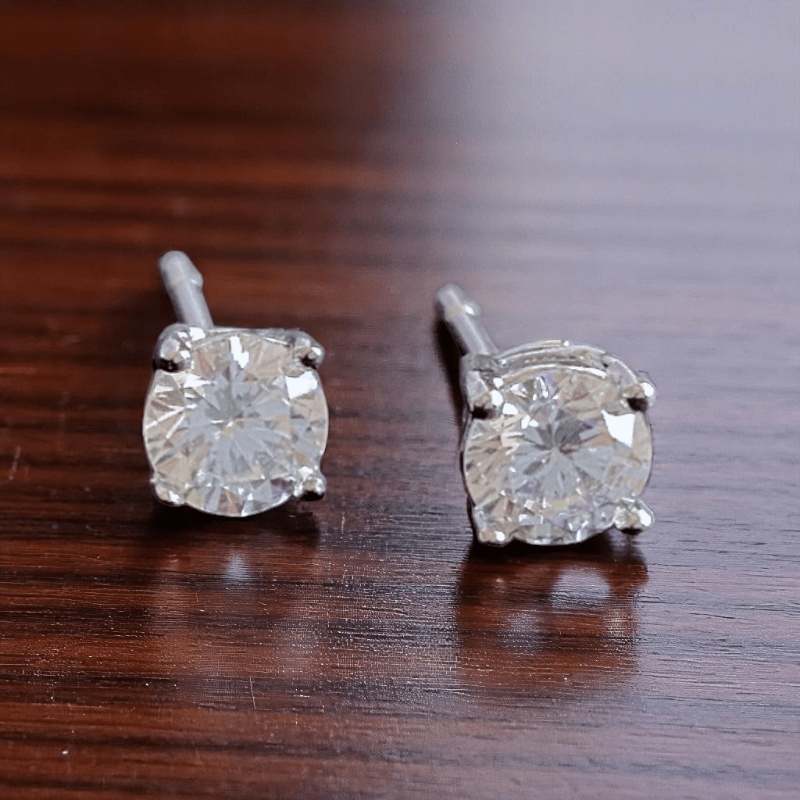 Timeless Shine Earrings | 925 Silver & Zircon - For Women | Includes: Earrings