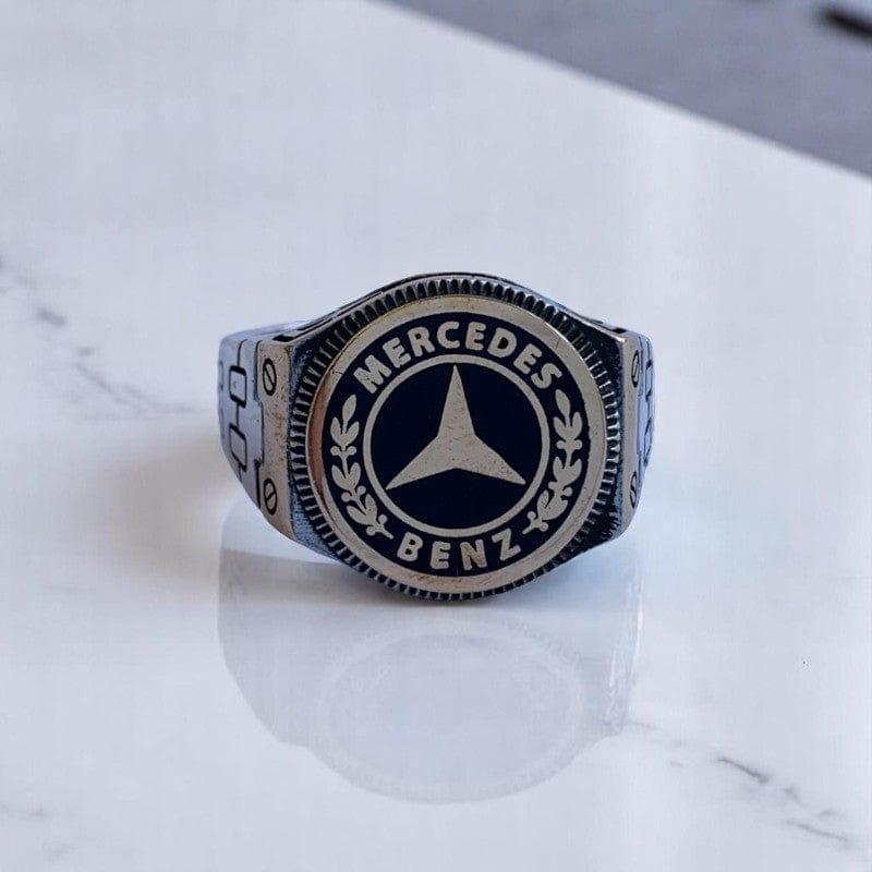 Bold Mercedes Ring | 925 Silver - For Men | Includes: Ring