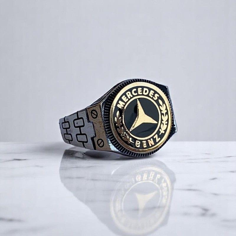 Bold Mercedes Ring | 925 Silver - For Men | Includes: Ring