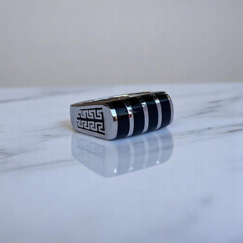 Regal Stripe Ring | 925 Silver - For Men | Includes: Ring
