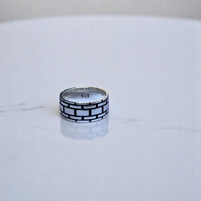 Architectural Masonry Ring | 925 Silver - For Men | Includes: Ring