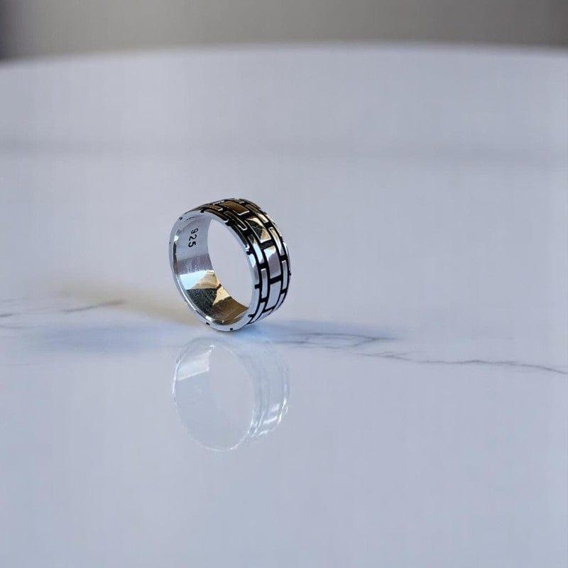 Architectural Masonry Ring | 925 Silver - For Men | Includes: Ring