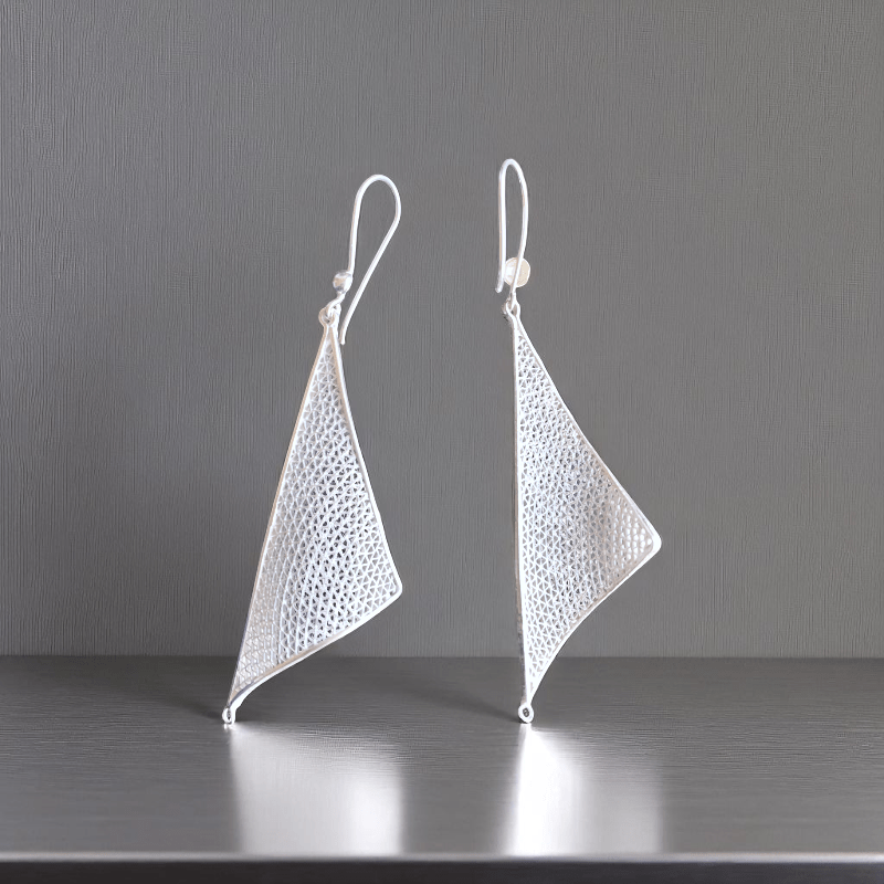 Artisan Filigree Earrings | 925 Silver - For Women | Includes: Earrings