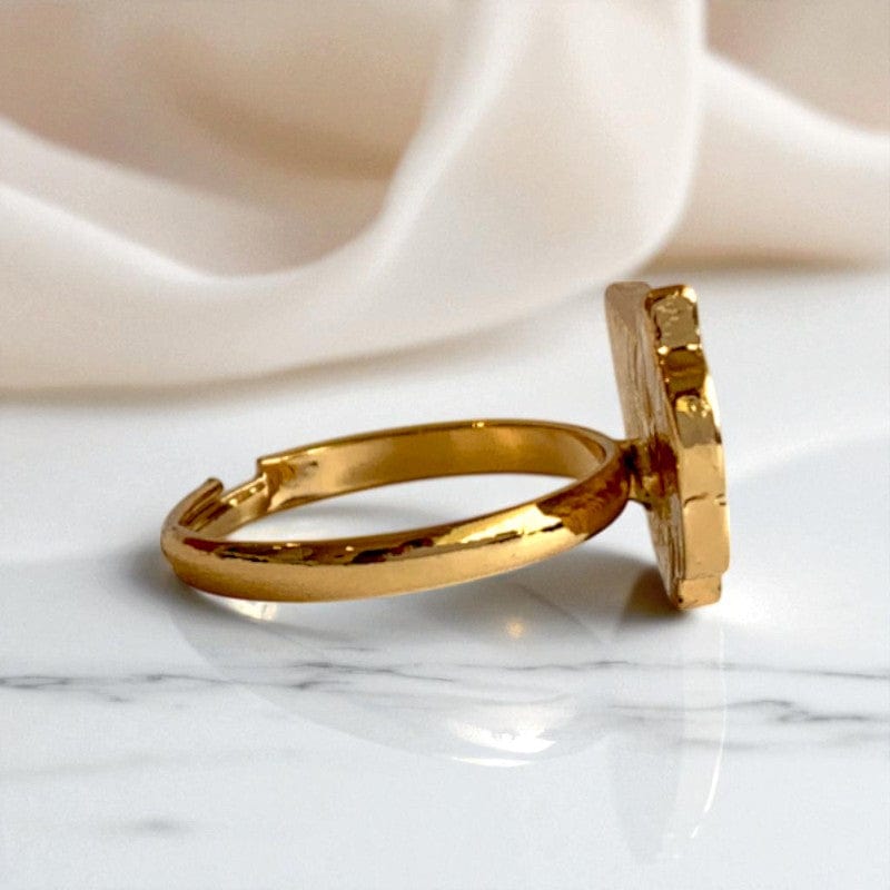 Cloud & Star Ring | Gold Plated Adjustable - For Girls | Includes: Ring