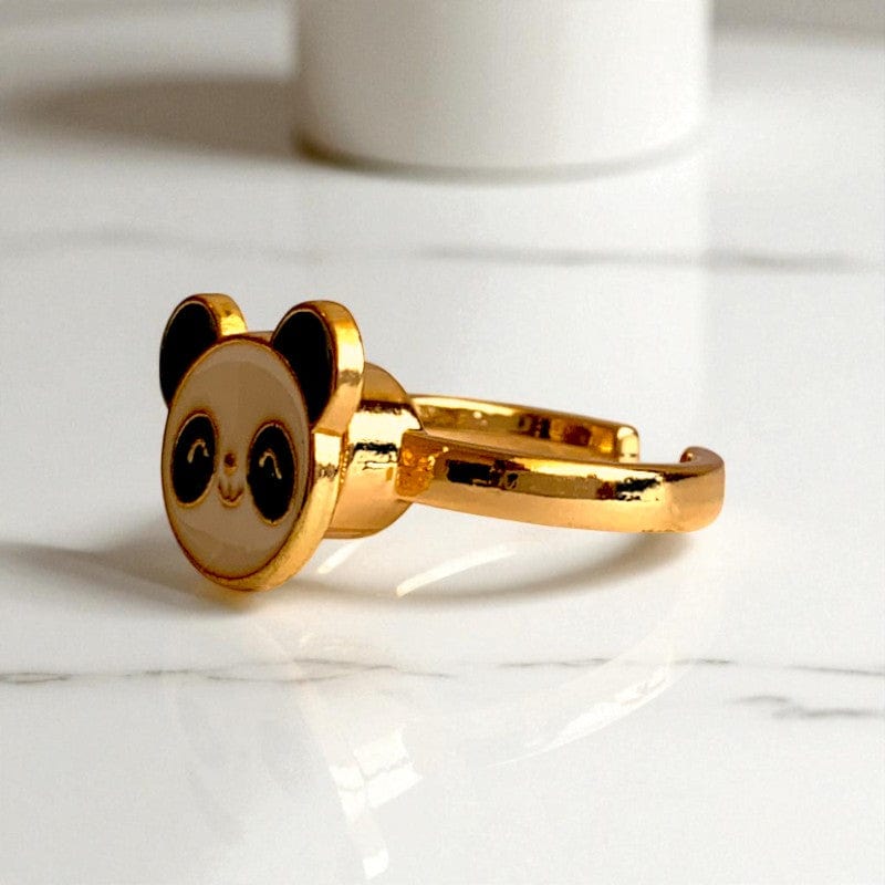 Spinning Panda Ring | 18K PVD Gold Plated - For Women | Includes: Ring