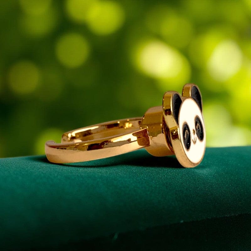 Spinning Panda Ring | 18K PVD Gold Plated - For Women | Includes: Ring