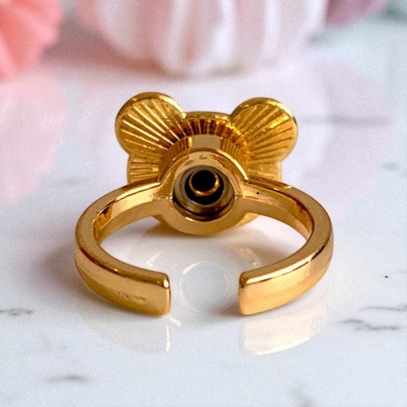 Spinning Panda Ring | 18K PVD Gold Plated - For Women | Includes: Ring