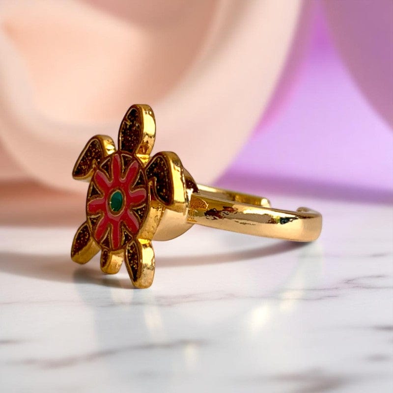 Spinning Turtle Ring | 18K PVD Gold Plated - For Women | Includes: Ring
