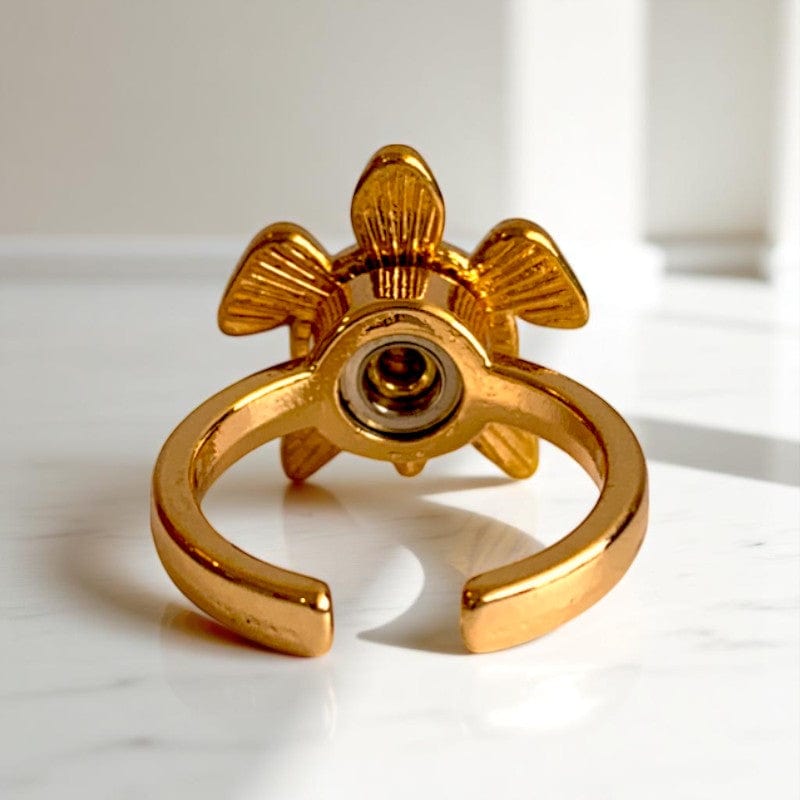 Spinning Turtle Ring | 18K PVD Gold Plated - For Women | Includes: Ring