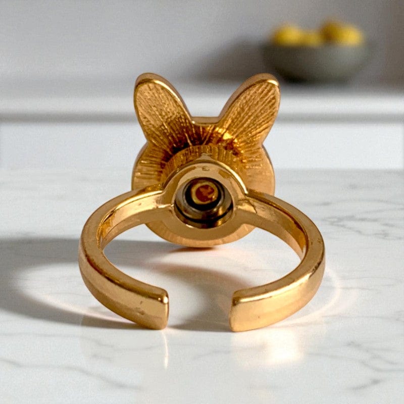 Spinning Bunny Ring | 18K PVD Gold Plated - For Women | Includes: Ring