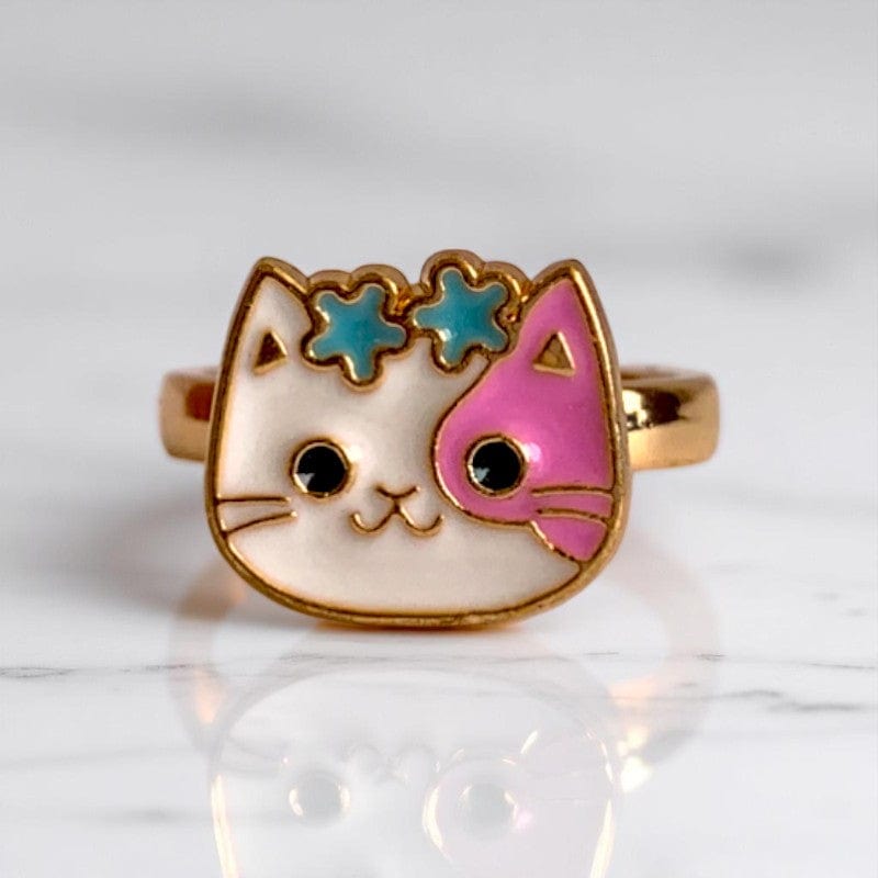 Spinning Kitty Ring | 18K PVD Gold Plated - For Women | Includes: Ring