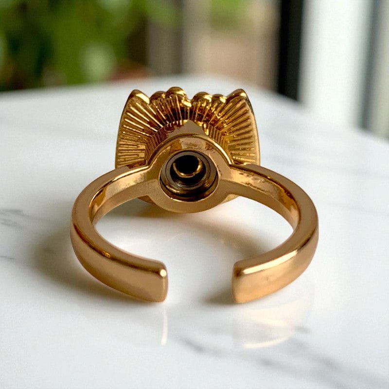 Spinning Kitty Ring | 18K PVD Gold Plated - For Women | Includes: Ring