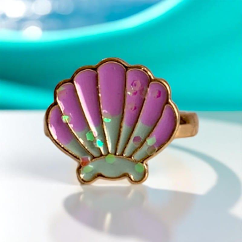 Spinning Seashell Ring | 18K PVD Gold Plated - For Women | Includes: Ring