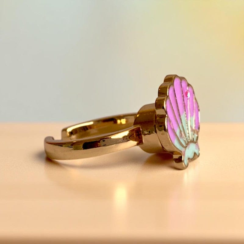 Spinning Seashell Ring | 18K PVD Gold Plated - For Women | Includes: Ring