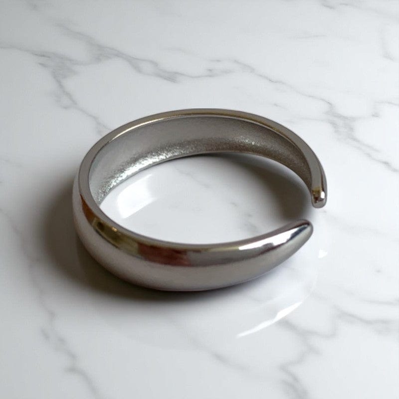Funky Duo Adjustable Rings | PVD Silver plated - For Women | Includes: Rings (Set of 2)