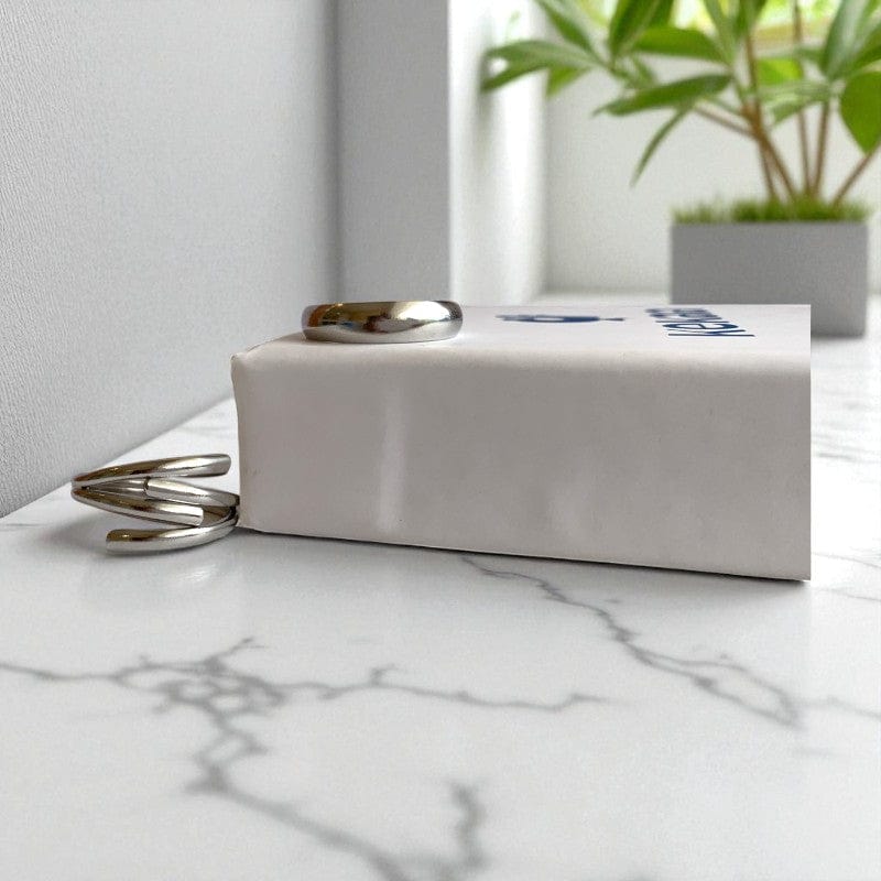 Funky Duo Adjustable Rings | PVD Silver plated - For Women | Includes: Rings (Set of 2)