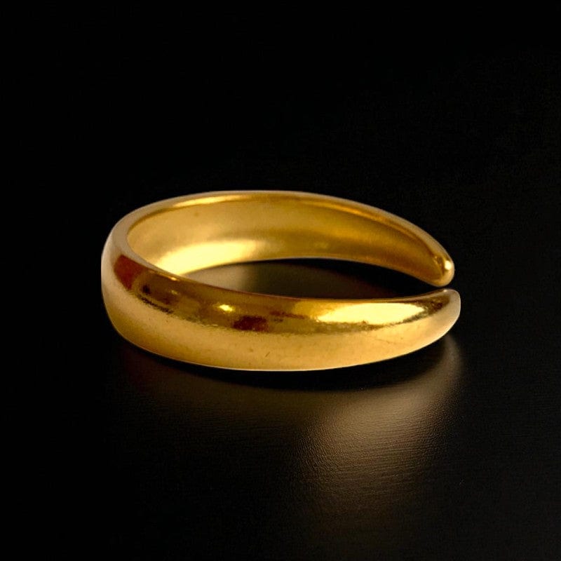 Funky Loop Adjustable Rings | 18K PVD Gold plated - For Women | Includes: Rings (Set of 2)