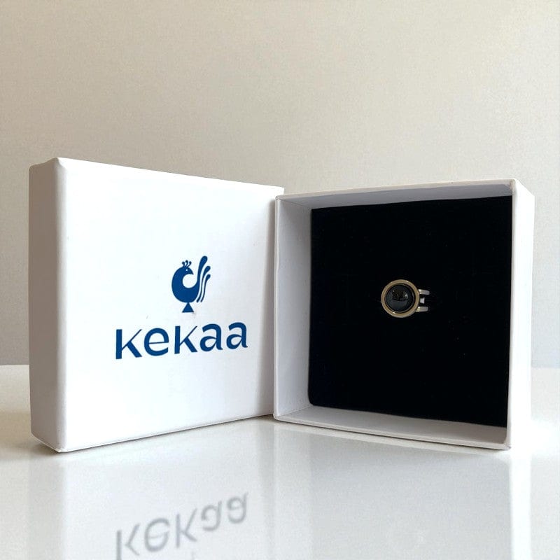 Protection Adjustable Ring | Black Obsidian - For Unisex | Includes: Ring