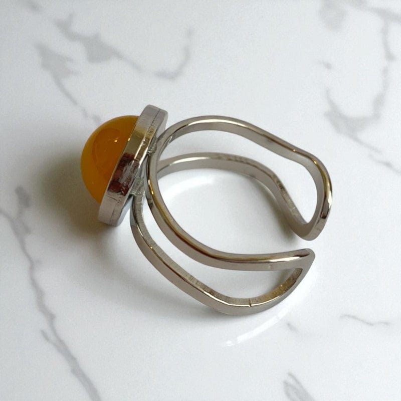 Prosperity Adjustable Ring | Yellow Aventurine - For Unisex | Includes: Ring