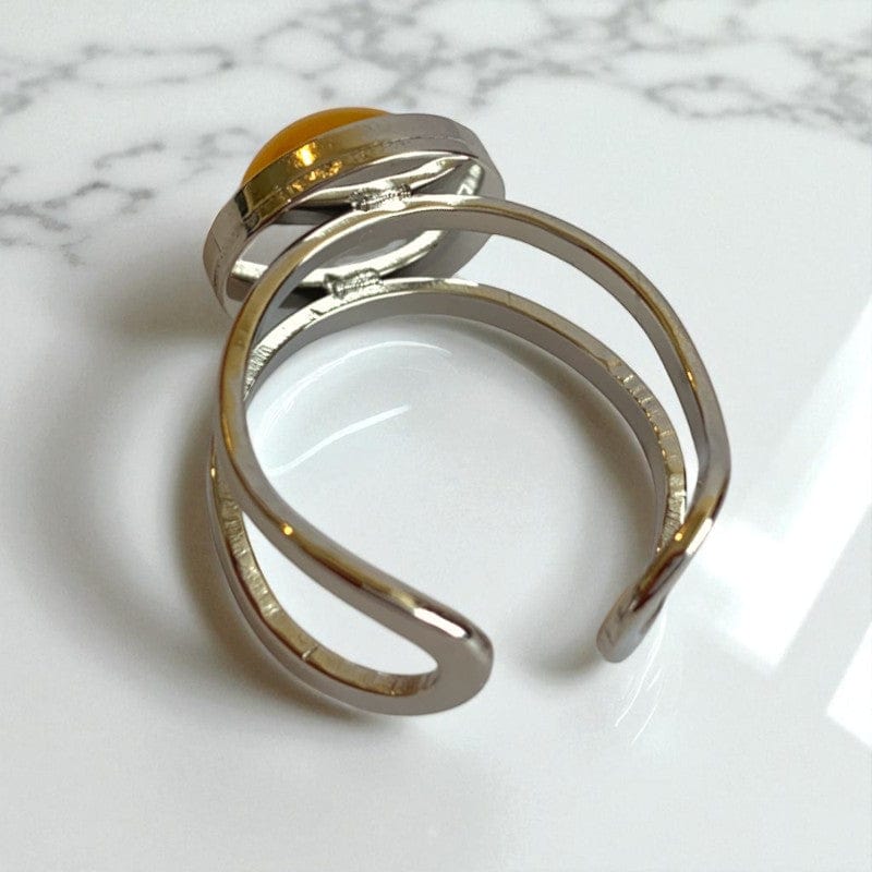 Prosperity Adjustable Ring | Yellow Aventurine - For Unisex | Includes: Ring