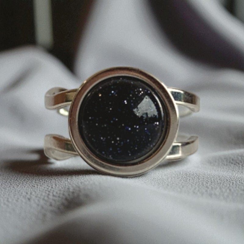 Confidence Adjustable Ring | Blue Sandstone - For Unisex | Includes: Ring