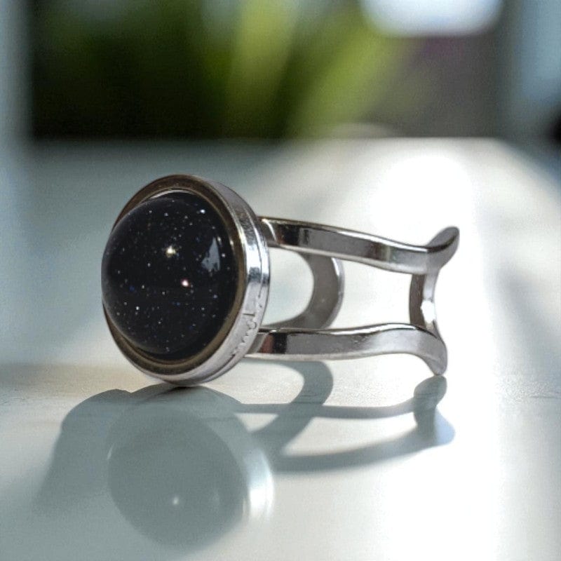Confidence Adjustable Ring | Blue Sandstone - For Unisex | Includes: Ring