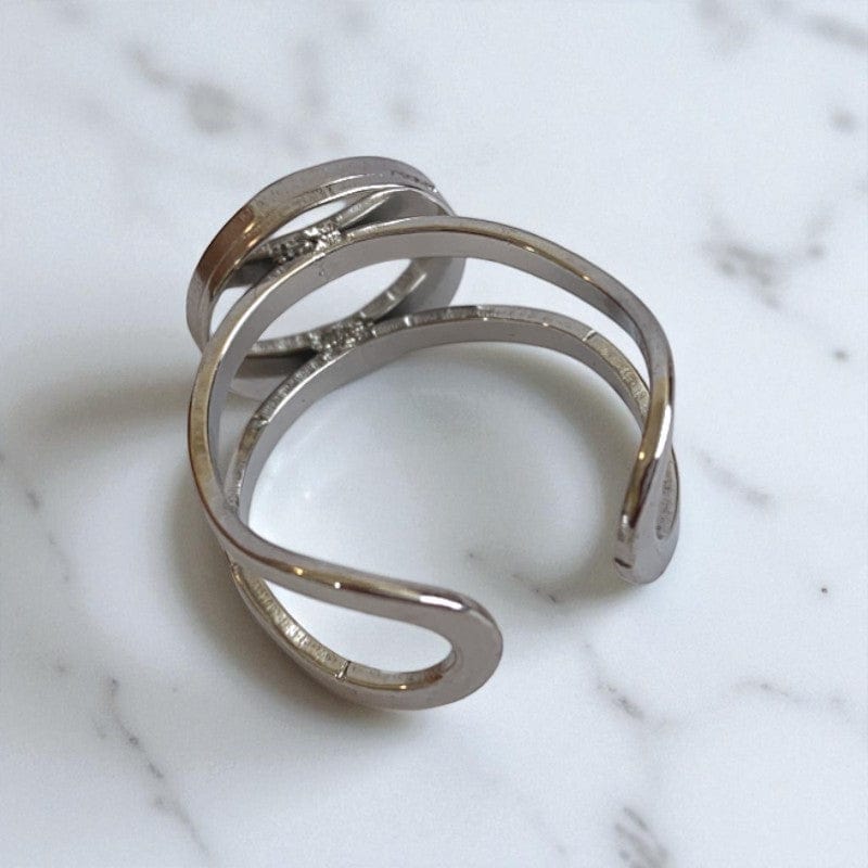 Confidence Adjustable Ring | Blue Sandstone - For Unisex | Includes: Ring
