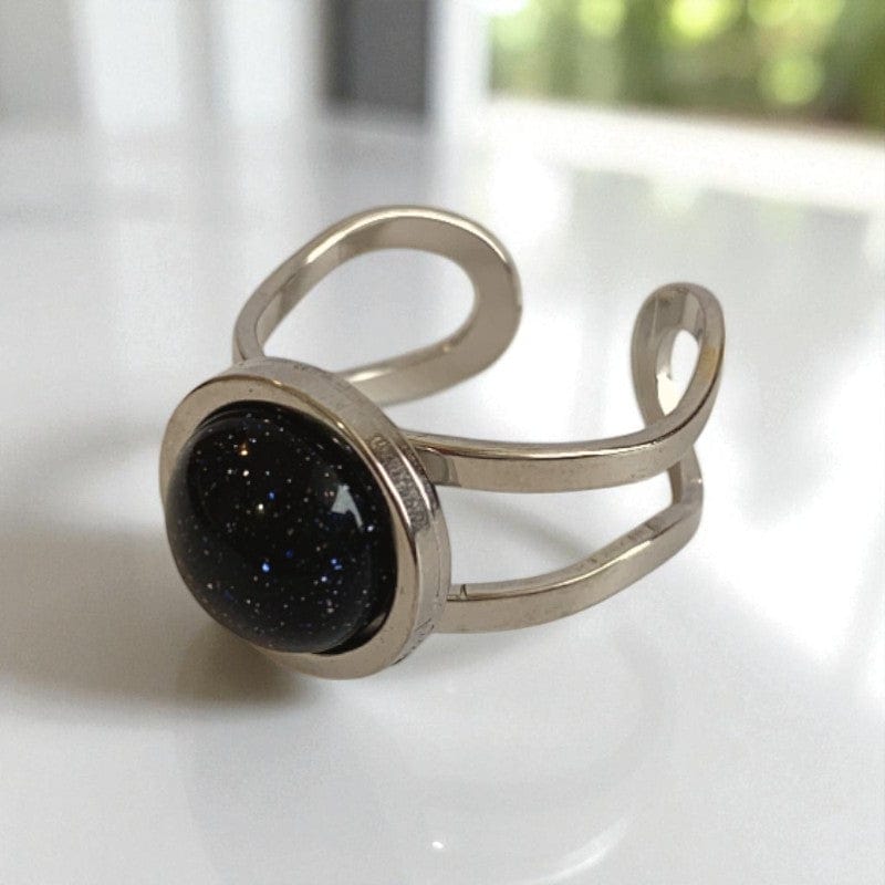 Confidence Adjustable Ring | Blue Sandstone - For Unisex | Includes: Ring