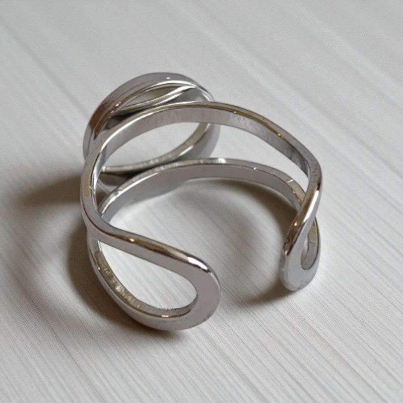 Grounding Adjustable Ring | Picture Jasper - For Unisex | Includes: Ring