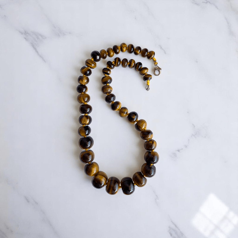 Tribal Root Necklace | Tiger Eye Stone - For Women | Includes: Necklace