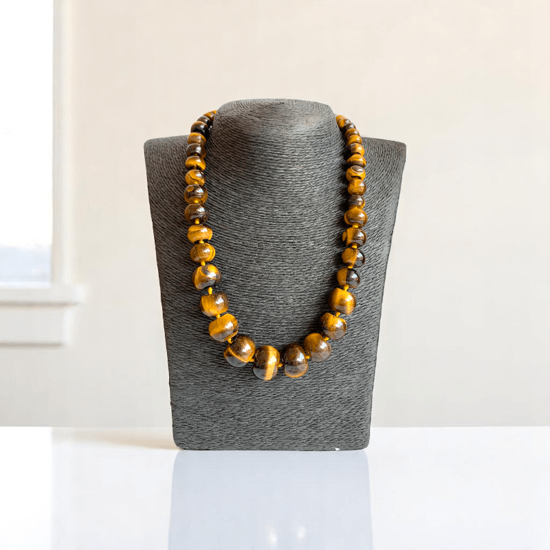 Tribal Root Necklace | Tiger Eye Stone - For Women | Includes: Necklace