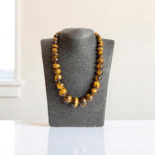 Tribal Root Necklace | Tiger Eye Stone - For Women | Includes: Necklace