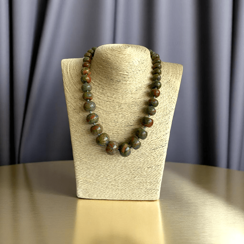 Serene Fusion Necklace | Unakite Stone - For Women | Includes: Necklace