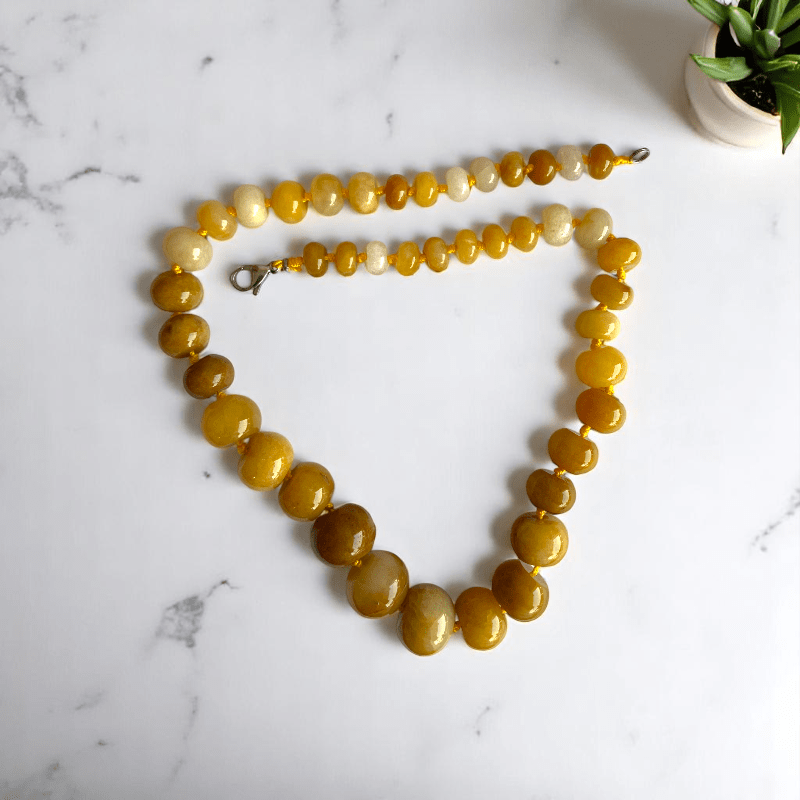 Golden Aura Necklace | Yellow Aventurine Stone - For Women | Includes: Necklace