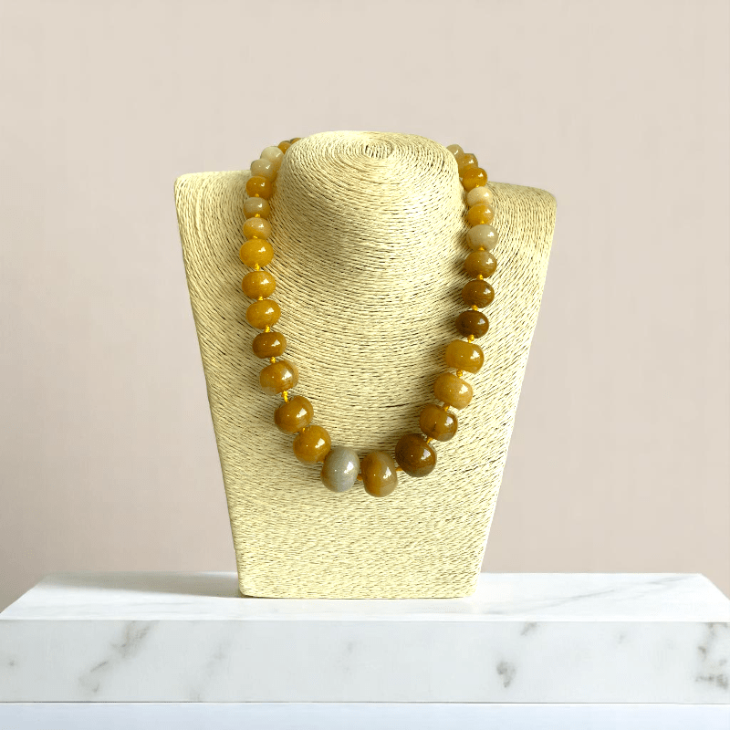 Golden Aura Necklace | Yellow Aventurine Stone - For Women | Includes: Necklace