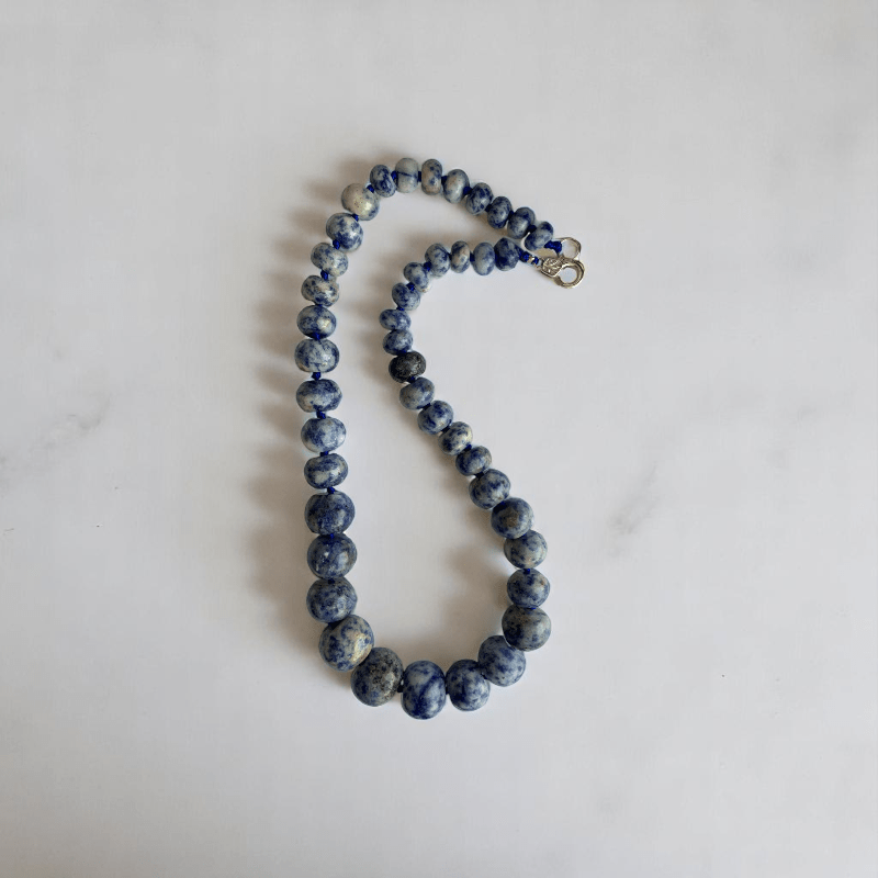 Indigo Calm Necklace | Sodalite Oblate Stone - For Women | Includes: Necklace