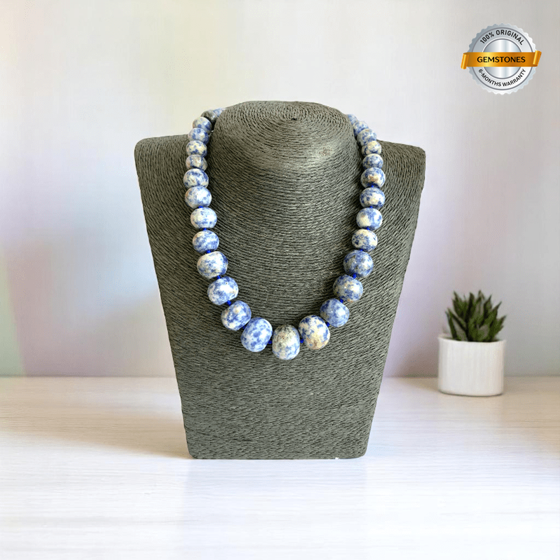 Indigo Calm Necklace | Sodalite Oblate Stone - For Women | Includes: Necklace