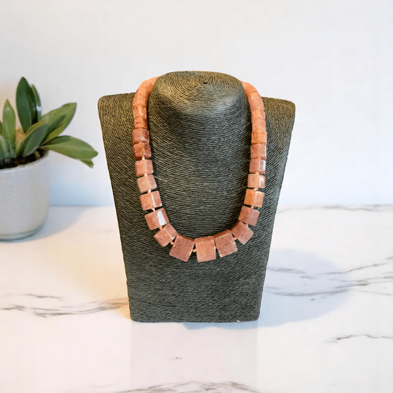 Sweet Glow | Red Strawberry Quartz Stone - For Women | Includes: Necklace