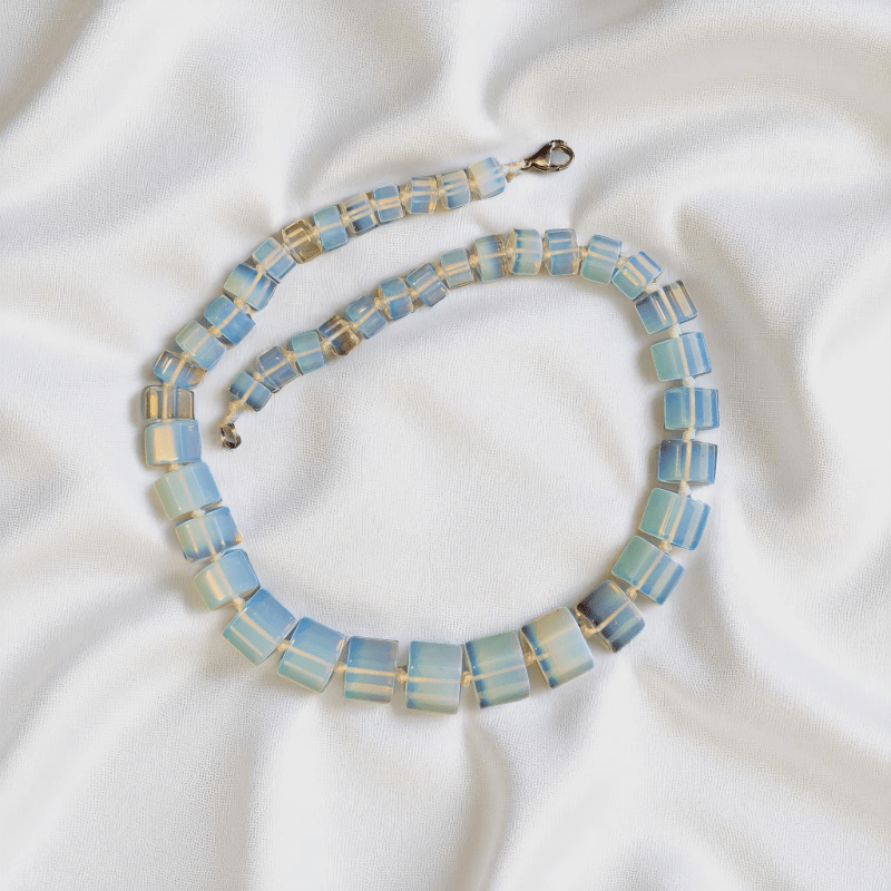 Ethereal Shine Necklace | Synthetic Opalite Stone - For Women | Includes: Necklace