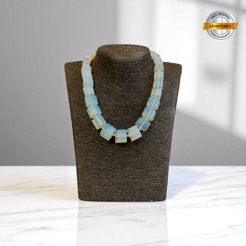 Ethereal Shine Necklace | Synthetic Opalite Stone - For Women | Includes: Necklace