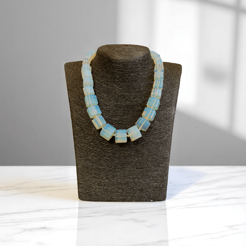 Ethereal Shine Necklace | Synthetic Opalite Stone - For Women | Includes: Necklace