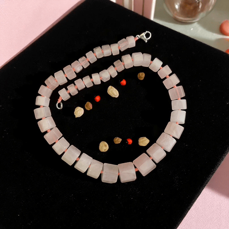 Love's Embrace Necklace | Rose Quartz Stone - For Women | Includes: Necklace